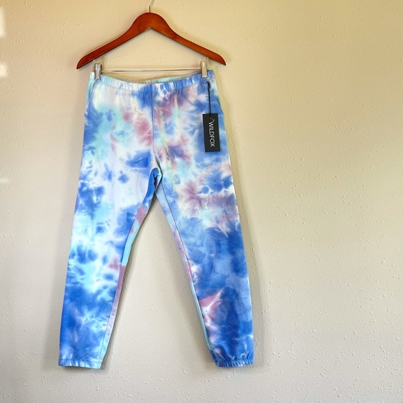 Wildfox Painted Sky Rory Tie Dye Women’s Joggers Size Medium NWT - Picture 1 of 9